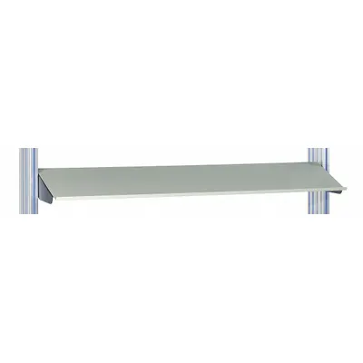 PRO-LINE Upper Shelf: 72 in Overall Wd, 12 in Overall Dp, Gray, Steel - Shelves for Workbenches
