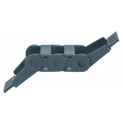 IGUS Mounting Bracket Set: Zipper, 1 Channels, 0.67 in Cavity Ht, 0.98 in Cavity Wd - Mounting Brackets for Standard Cable Carriers