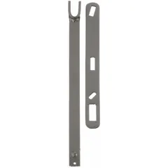 This water shut-off wrench is constructed from alloy steel with a smooth finish. It features an open-end design and is available in 12-inch and 15-inch handle lengths. Suitable for operating water shut-off valves in plumbing and maintenance applications.