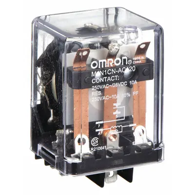 OMRON General Purpose Relay: Socket Mounted, 10 A Current Rating, 120V AC, SPDT - Socket-Mounted Relays