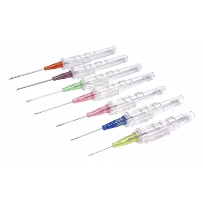 MEDSOURCE Safety Catheter: Stainless Steel, 18 ga Needle Gauge, Polyurethane - Safety IV Catheters