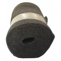 Air Filter Roll: 1/4 in Actual Thick, 48 in Nominal Ht, 25 ft Nominal Wd, MERV 1, Black (MPN 2EJZ3)