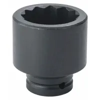 PROTO Impact Socket: 3/4 in Drive Size, Metric, 30 mm Socket Size, 12-Point, Std, Black Oxide (MPN J07530MT)