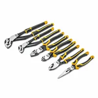 Assorted Plier Set: 6 Pliers, Deluxe Cushion Grip, Manual, Carded, 6 - 9 Pliers Range (MPN 82204C-06)