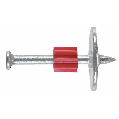 DEWALT 50116-PWR Pin with Washer, 100 PK, 0.3 in Head Dia., 0.15 in Shank Dia. - Pins for Powder-Actuated Tools