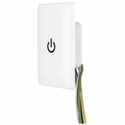 HUBBELL Wall Switch: Touch Switch, 3-Way, Maintained, White, 120/277V AC - Tap Touch Wall Switches