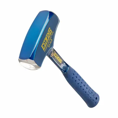 ESTWING Sledge Hammer: Steel Handle, 4 lb Head Wt, 1 3/8 in Dia, 11 in Overall Lg - Steel Drilling Hammers