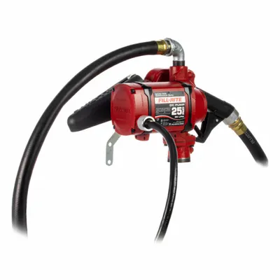 FILL-RITE Electric Drum Pump: 24 V DC, 1/3 hp HP, 25 gpm Max. Flow Rate - Bung-Mount DC-Powered Fuel Transfer Pumps
