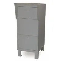 Courier Box: Not USPS Master Lock Compliant, 1 Doors, Horizontal, 49 in H x 20 in W x 26 in D, Gray (MPN 4975GRY)