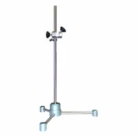 This support stand provides stable mounting for drum insertion mixers in industrial fluid-processing applications. It features a 28-inch overall length and is designed for use with compatible mixing equipment