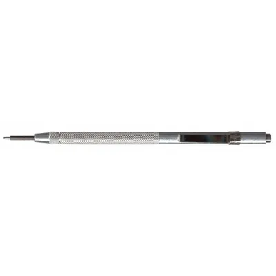 MOODY TOOL Reversible Shirt Pocket Scriber: ESD-Safe, Straight, Round, Aluminum, Knurled - Single-End Scribers