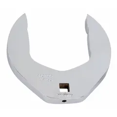SAE open end crowfoot wrench with a 2 3/4 in head size and 3/8 in drive. Chrome finish. Attaches to a ratchet or torque wrench for accessing fasteners in confined spaces where standard tools cannot fit.