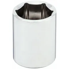 This 1/2" drive hand socket features a 7/8" SAE hex size with a 6-point configuration. Constructed from chrome, it is suited for tightening or loosening standard hex fasteners in automotive, machinery, and general industrial applications.