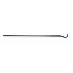 This steel bead breaker leverage bar is designed for manual tire service on truck tires. Its 33-inch length provides leverage to break the tire bead from the rim during repair or replacement.