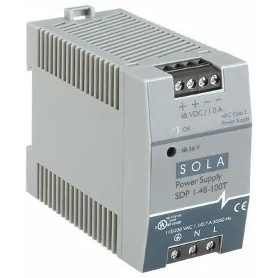 SOLAHD DC Power Supply: DIN Rail, 50 W Output Power - Rated, 1 A Current - Output - DIN Rail Mount DC Power Supplies