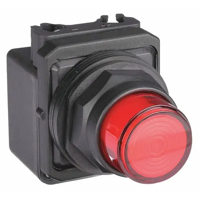 Dayton Pilot Light: 30 mm Panel Mounting Size, Red, LED - LED Pilot-Lights