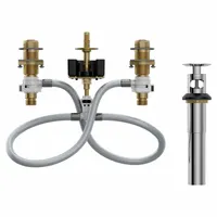 MOEN Valve Repair Kit: For Moen Series, Use with Hot/Cold Water, Brass, Brass, 8 in Overall Lg (MPN 9000)