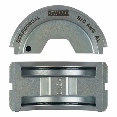 DEWALT DCE310020AL U-Die Set for 2/0 AWG Aluminum Wire - DEWALT Crimper Jaws & Dies