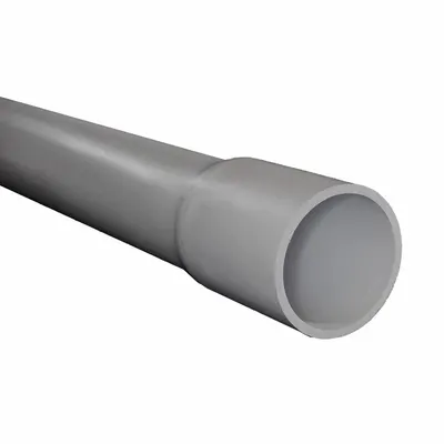 PVC PVC Conduit Schedule 40, 5 in Trade Size, 10 ft Nominal Length, A52FA12