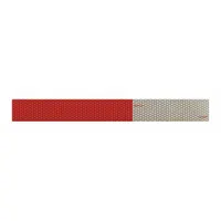 Reflective Tape: Construction/Emergency Vehicles/Trucks and Trailers, Red/White, 2 in Wd, 100 PK (MPN 20565)