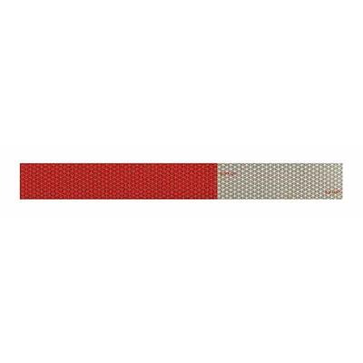 ORALITE Reflective Tape: Construction/Emergency Vehicles/Trucks and Trailers, Red/White - Vehicle Reflective Strips