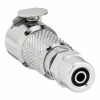 Quick Connection Coupling: Straight, 5/32 in ID x 1/4 in OD Size, Quick Disconnect, Brass (MPN MCD1304)