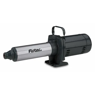 FLOTEC Booster Pump: 1/2 hp, Single Phase, 115/230V AC, 13 gpm Best Efficiency Flow - Horizontal Booster Pumps