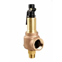 ASME Section VIII steam pressure relief valve with bronze body. Features 1 in MNPT inlet and 1 1/4 in FNPT outlet, rated for maximum operating pressure of 364 psi. Used in industrial boiler and pressure vessel systems to automatically release steam or gas when set pressure is exceeded