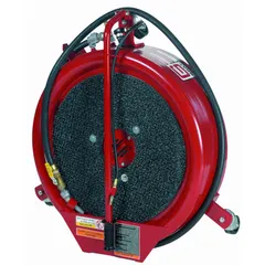 This 15-gallon capacity steel fluid handler is designed for collecting, transporting, and dispensing waste oil and other industrial fluids. With a 30-inch diameter, 30-inch length, and 9-inch height, it is suited for use in maintenance and repair environments such as shop floors and garages.