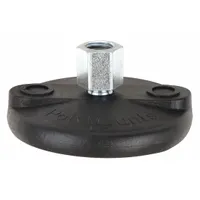 S & W Female-End Leveling Mount: Swivel Boltless, Nylon, 3/4"-10 Thread Size, 4 in Base (MPN BNYLD4-TEL)