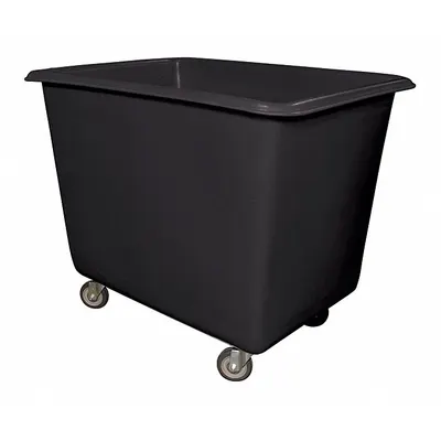 ROYAL BASKET TRUCKS Cube Truck: 22.4 cu ft, 800 lb, (4) Swivel, Black - High-Maneuverability Cube Trucks