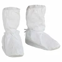 DUPONT Boot Covers: Tyvek® IsoClean®, ISO 4 (Class 10) and above, Non-Sterile, Elastic/Tie, 100 PK (MPN IC458BWHMD01000C)