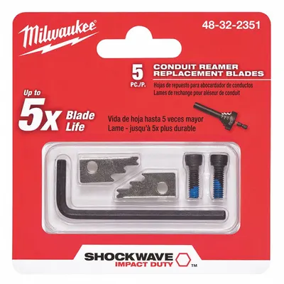 MILWAUKEE Replacement Blade: For No. 53KK03, For Mfr No. 48-32-2350, 2 Blades Included - Blades for Pipe, Tubing & Conduit Cutters