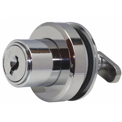 DELTA LOCK Sliding Door Lock: 2 3/16 in Lg, 1 1/2 in Wd, 1 1/2 in Ht - Locks for Sliding Doors