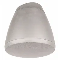 Passive 2-way pendant-mount speaker with 16 ohm impedance and 12 3/4 in overall width. Designed for outdoor use in commercial audio systems such as patios, covered walkways, and open-air venues requiring weather-resistant sound reinforcement