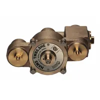 This thermostatic mixing valve blends hot and cold water to deliver tepid water for emergency safety showers. Constructed of brass with 1 1/4 in NPT connections, it features a cold water bypass and measures 9 5/8 in height. Suitable for use with showers in facilities requiring tempered water for safety equipment