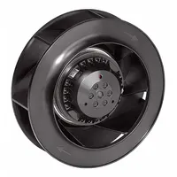 Permanent split capacitor motorized impeller rated for 230V AC operation. Delivers 365 cfm airflow at 0.000 in static pressure. Designed for rotor-down mounting orientation. Suitable for air movement in HVAC, ventilation, and industrial cooling systems