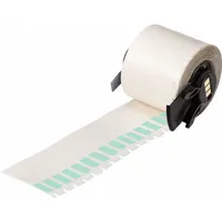 Wraparound Label: 1 1/2 in x 1/4 in, 1/4 in, Vinyl, Green (Matte), For 10 AWG to 4 AWG Wire Gauge (MPN M6-28-427-GR)