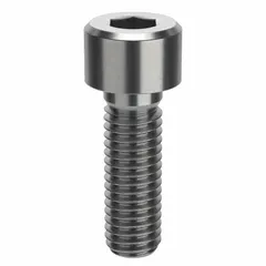 Metric standard socket head cap screw with M8x1.25 thread, 25 mm length, right-hand thread, and 6 mm drive size. Made from 316 stainless steel with H5 tolerance and plain finish. Used for fastening components in machinery, equipment, and structural assemblies requiring corrosion resistance.
