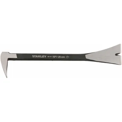 STANLEY Nail Puller/Chisel Scraper: Claw End, 10 in Overall Lg, 7/16 in Bar Wd - Nail Pullers
