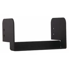 This lip extension trim adapter is designed for use with HES Series 1006 electric strikes. It provides a black finish and serves as a faceplate accessory to extend the lip trim on door hardware installations, aiding in alignment with the door frame for secure latching.
