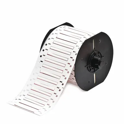 BRADY Sleeve Label: 3/32 in x 2 in, Polyolefin, White (Matte) - Brady Precut Sleeve Label Rolls