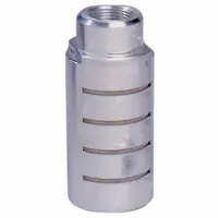 Pneumatic exhaust muffler with 1/8 in NPT connection and 5/8 in hex size. Constructed from stainless steel. Provides 19 dB noise reduction. Maximum operating temperature 160°F. Used to reduce exhaust noise from pneumatic valves, cylinders, and air tools