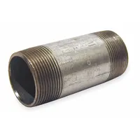 Pipe Nipple: 2 1/2 in Nominal Pipe Size, 9 1/2 in Lg, Schedule 40, Galvanized Steel, Welded (MPN 0331044008)