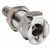 Quick Connection Coupling: Straight, 1/4 in ID Size, Barbed, Brass, 1 29/32 in Overall Lg (MPN MCD1604)