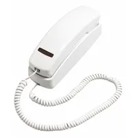 CETIS Trimline Phone: Hospitality Phones, Slim Room Phones, 205TMW (White), Voicemail, Indoor, White