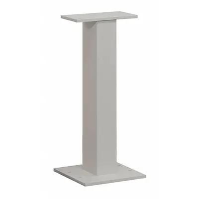 SALSBURY INDUSTRIES Pedestal: Aluminum, Powder Coated, Gray, Bolt Mounted - Mailbox Pedestals