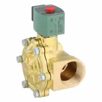 REDHAT Solenoid Valve: 2-Way, Normally Closed, 1 1/2 in Pipe Size, 24V DC, High Flow, Brass Body (MPN SC8210G022)
