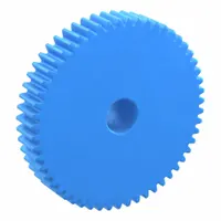 Machined Spur Gear: Module m 1, 55 Teeth, 10 mm Bore Dia, Nylon, 20° Pressure Angle, Plain Bore (MPN PS1-55)
