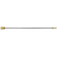 This stainless steel wand features a quick-connect nozzle type for rapid attachment changes. Suitable for industrial cleaning, fluid transfer, and rinsing applications where corrosion resistance is required.